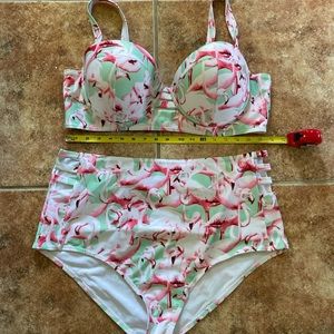 Swimsuits for All plus Flamingo bikini